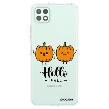 Picasee silikonowe przeźroczyste etui na Samsung Galaxy A22 A226B 5G - Hallo Fall