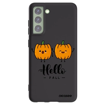 Picasee silikonowe czarne etui na Samsung Galaxy S21 FE 5G - Hallo Fall