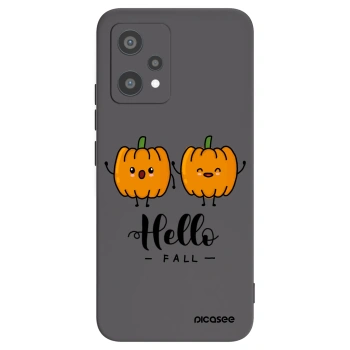 Picasee silikonowe czarne etui na Realme 9 Pro 5G - Hallo Fall