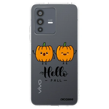 Picasee silikonowe przeźroczyste etui na Vivo V23 5G - Hallo Fall