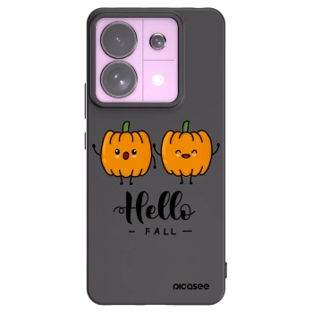 Picasee silikonowe czarne etui na Xiaomi Redmi Note 13 Pro 5G - Hallo Fall