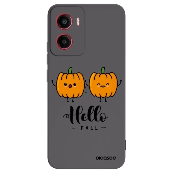 Picasee silikonowe czarne etui na Motorola Moto G05 - Hallo Fall