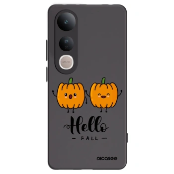 Picasee silikonowe czarne etui na Vivo V50 Lite 5G - Hallo Fall
