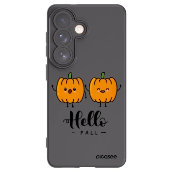 Picasee silikonowe czarne etui na Samsung Galaxy S26 - Hallo Fall