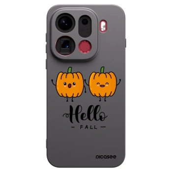 Picasee silikonowe czarne etui na OPPO Find X9 Pro - Hallo Fall
