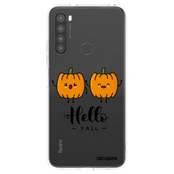 Picasee silikonowe przeźroczyste etui na Xiaomi Redmi Note 8 - Hallo Fall