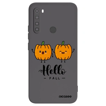 Picasee silikonowe czarne etui na Xiaomi Redmi Note 8 - Hallo Fall
