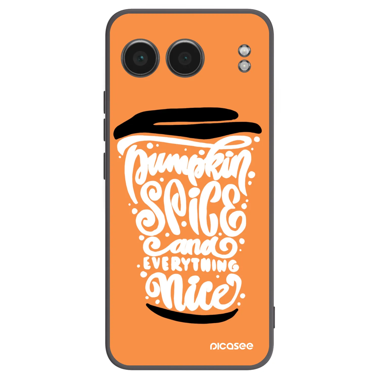 Picasee silikonowe czarne etui na OnePlus Nord 4 - Pumpkin coffee