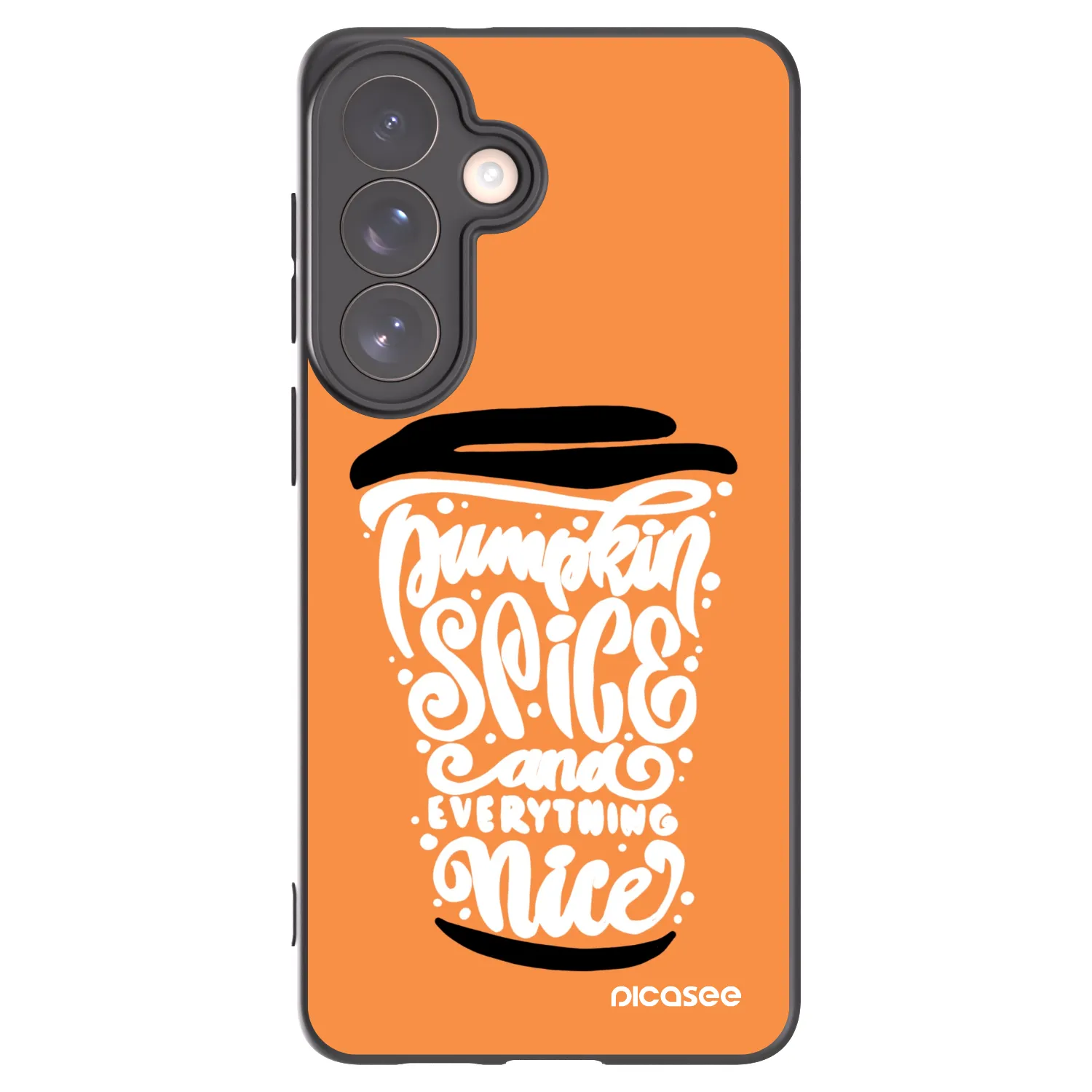 Picasee silikonowe czarne etui na Samsung Galaxy S26+ - Pumpkin coffee