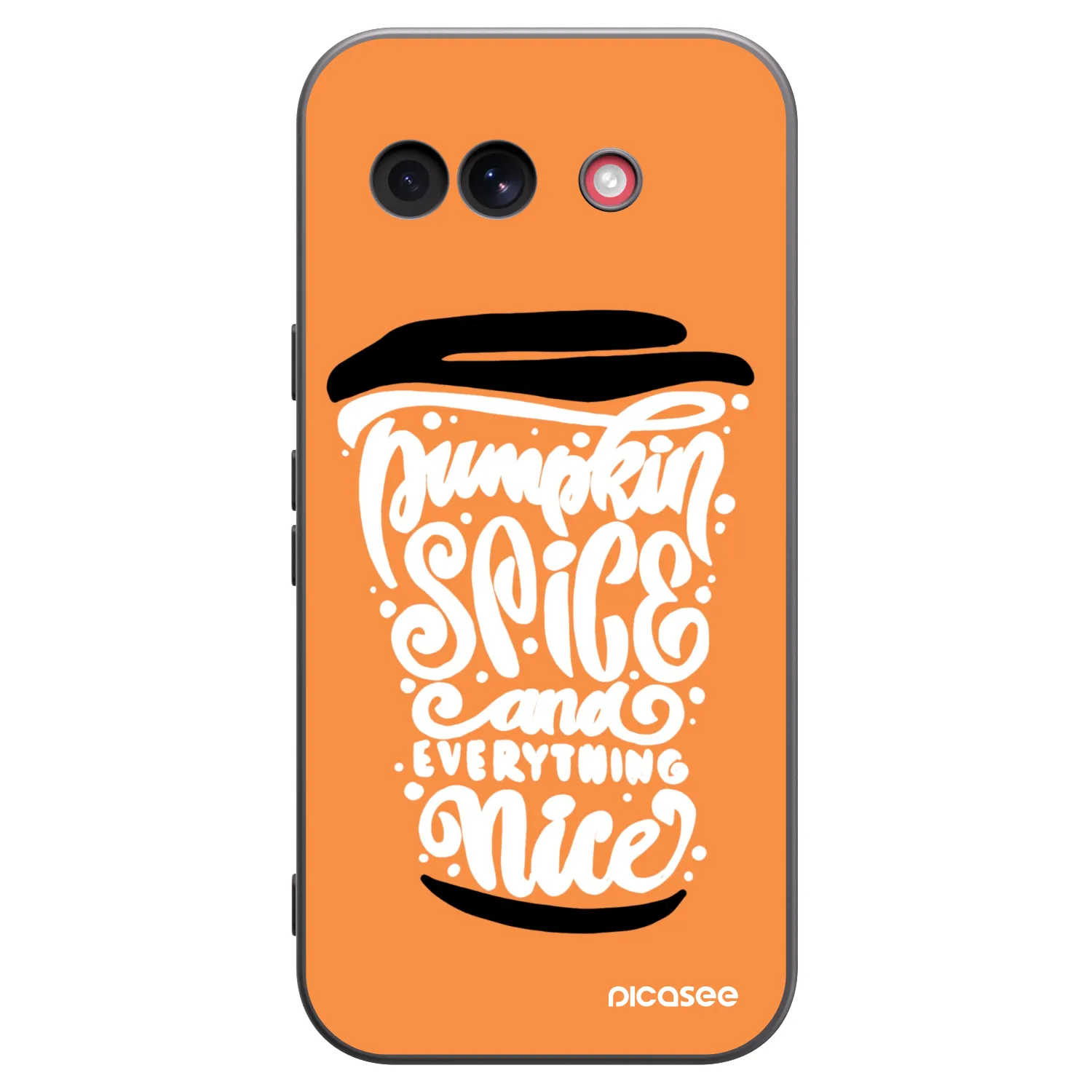 Picasee silikonowe czarne etui na Google Pixel 10a - Pumpkin coffee