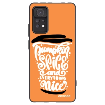Picasee silikonowe czarne etui na Xiaomi Redmi Note 11 Pro - Pumpkin coffee