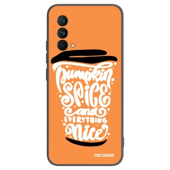 Picasee silikonowe czarne etui na Realme GT Master Edition 5G - Pumpkin coffee
