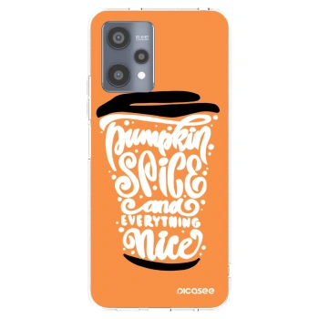 Picasee silikonowe przeźroczyste etui na Realme 9 Pro 5G - Pumpkin coffee