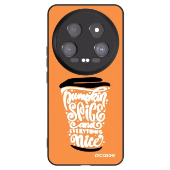 Picasee silikonowe czarne etui na Xiaomi 14 Ultra - Pumpkin coffee