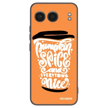 Picasee silikonowe czarne etui na OnePlus Nord 4 - Pumpkin coffee