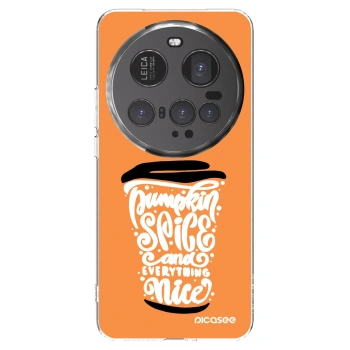 Picasee silikonowe przeźroczyste etui na Xiaomi 15 Ultra - Pumpkin coffee