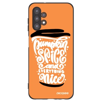 Picasee silikonowe czarne etui na Samsung Galaxy A13 5G - Pumpkin coffee