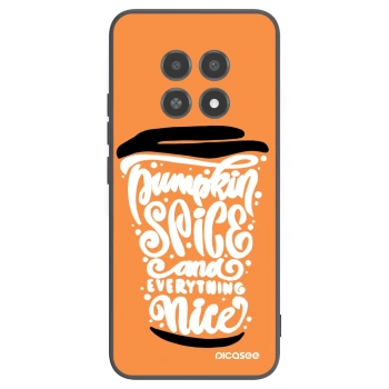 Picasee silikonowe czarne etui na Realme 12X - Pumpkin coffee