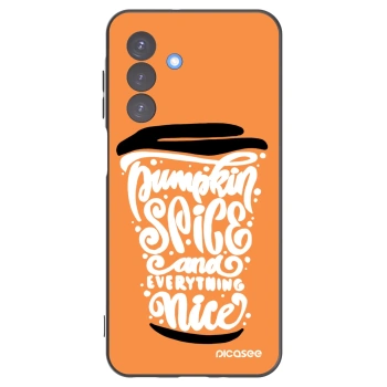 Picasee silikonowe czarne etui na Samsung Galaxy A17 5G - Pumpkin coffee