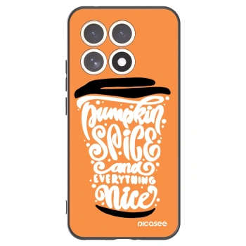 Picasee silikonowe czarne etui na Xiaomi 15T - Pumpkin coffee