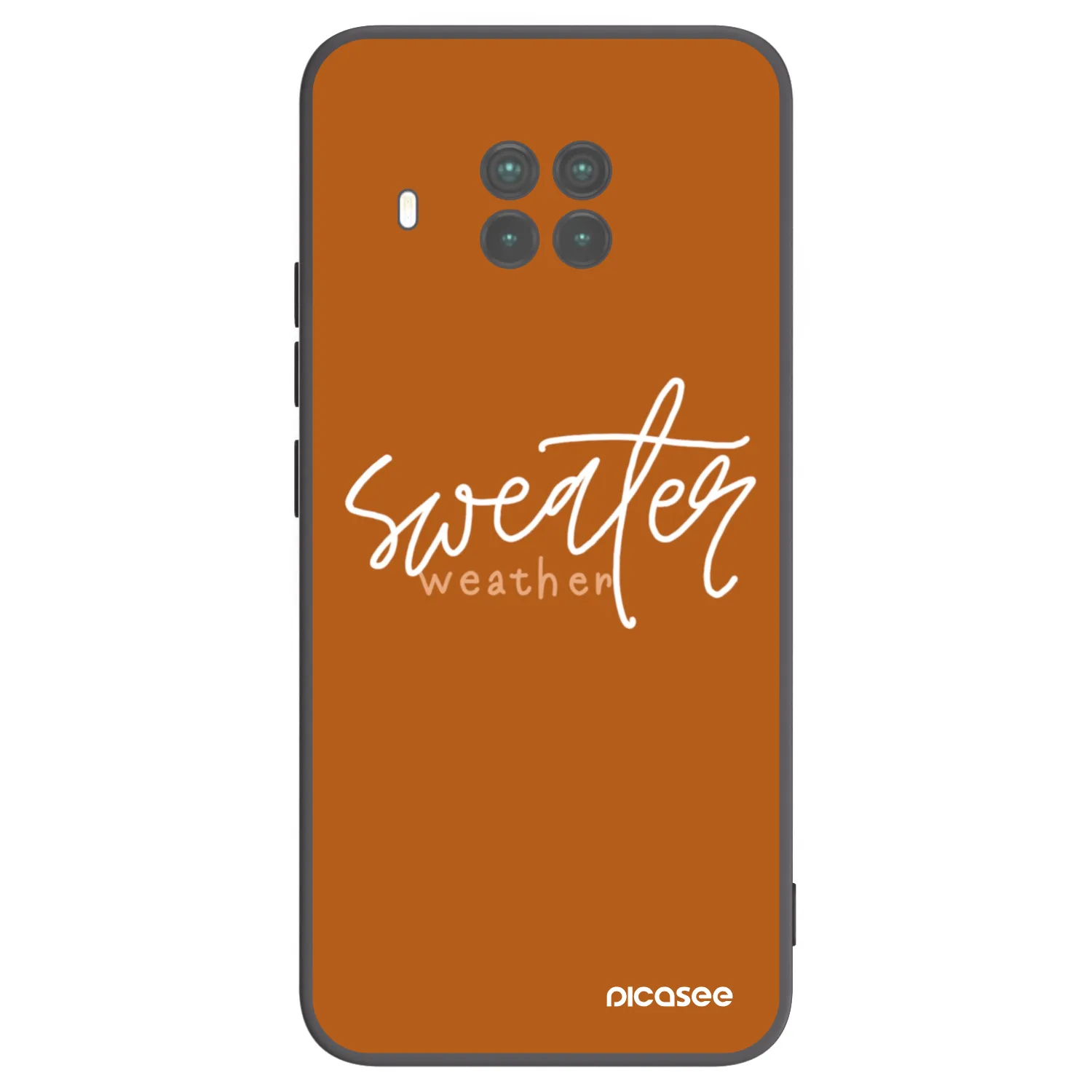 Picasee silikonowe czarne etui na Xiaomi Mi 10T Lite - Sweater weather