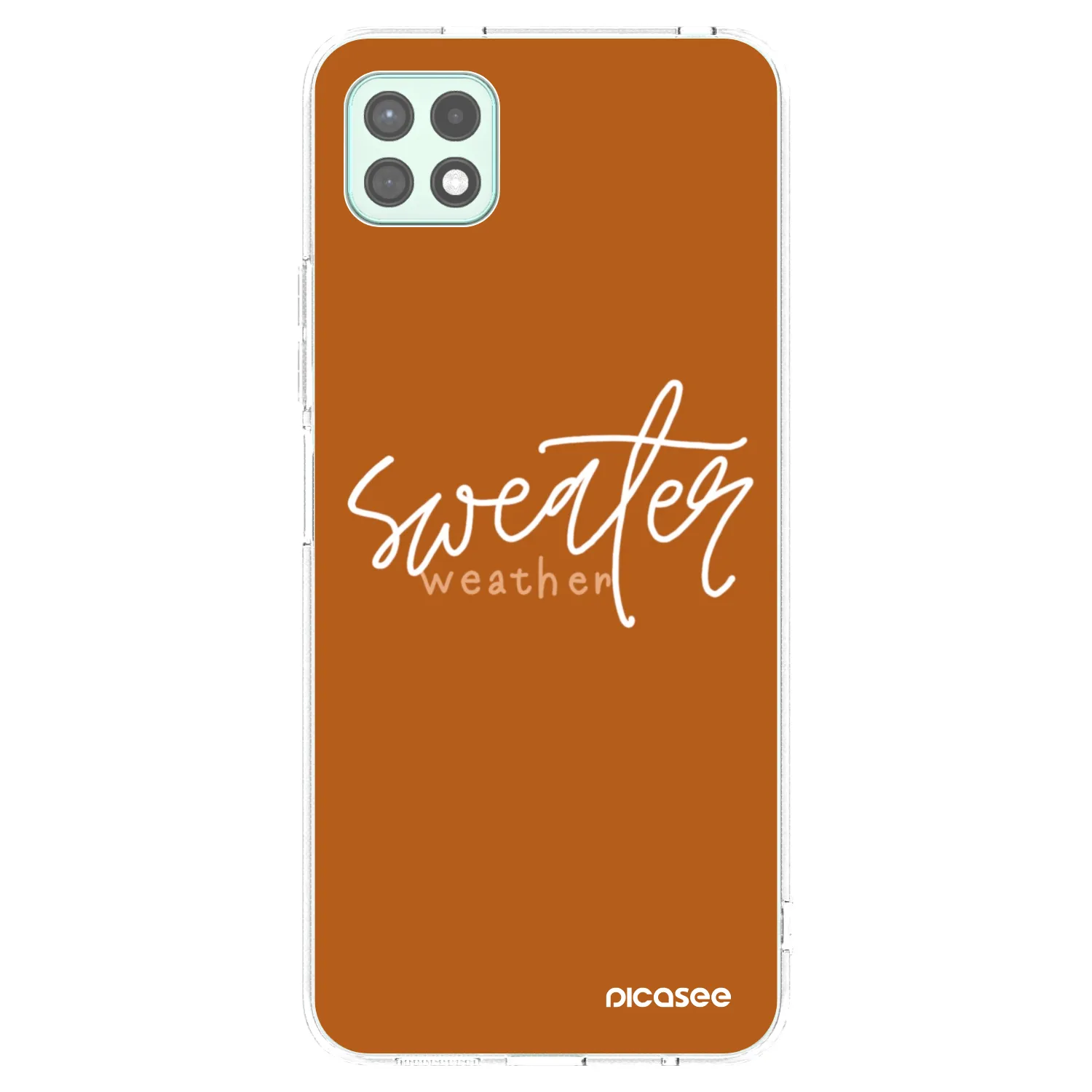 Picasee silikonowe przeźroczyste etui na Samsung Galaxy A22 A226B 5G - Sweater weather