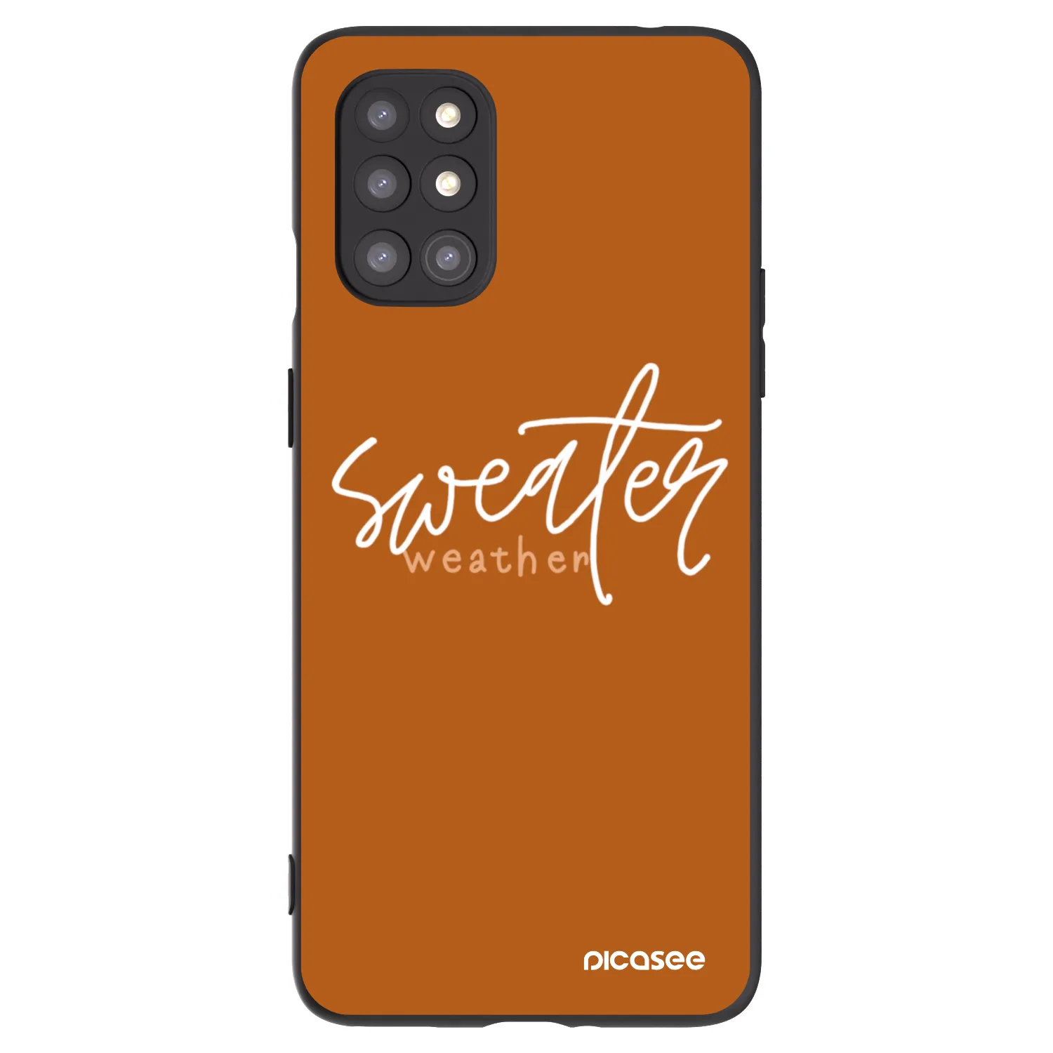 Picasee silikonowe czarne etui na OnePlus 8T - Sweater weather