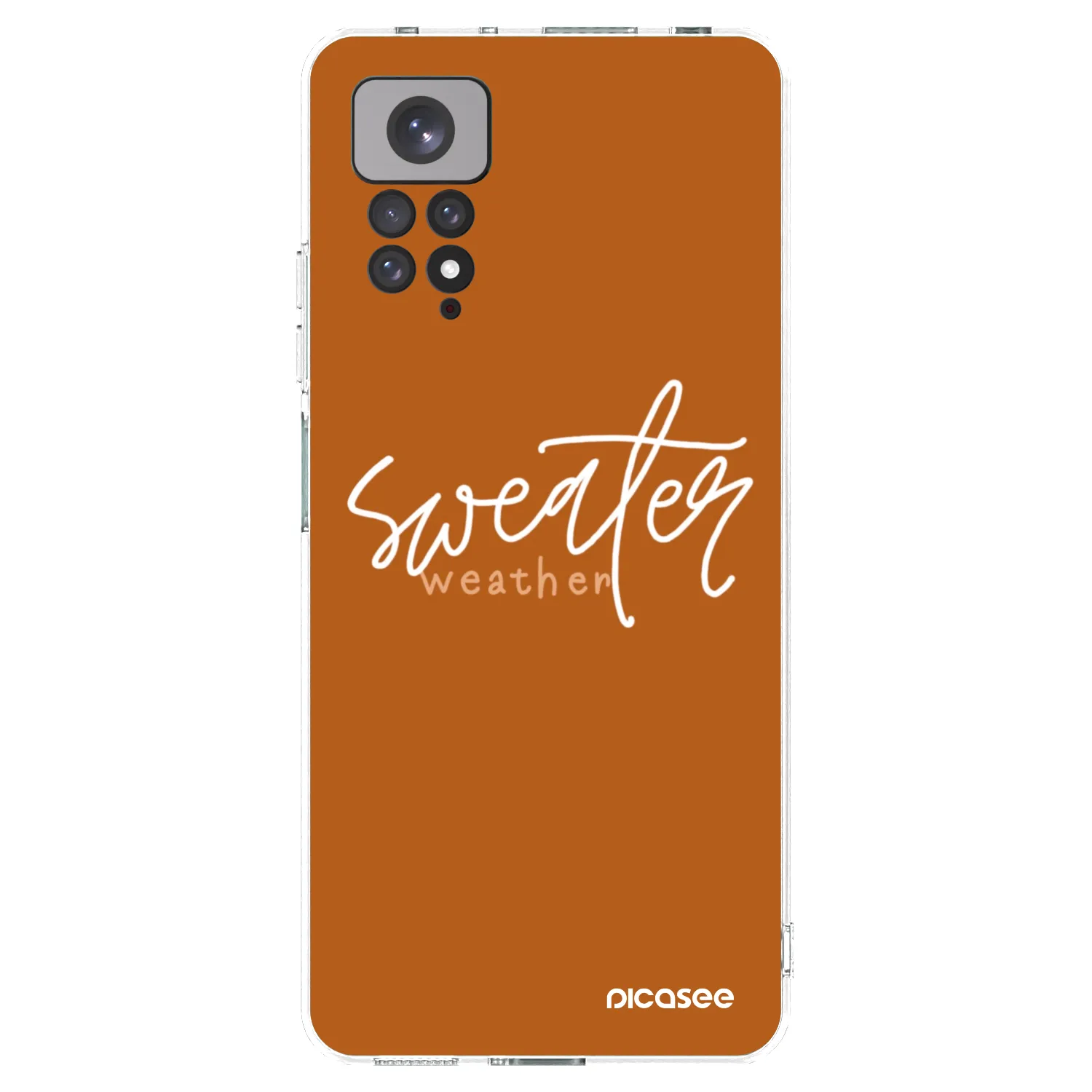 Picasee silikonowe przeźroczyste etui na Xiaomi Redmi Note 11 - Sweater weather