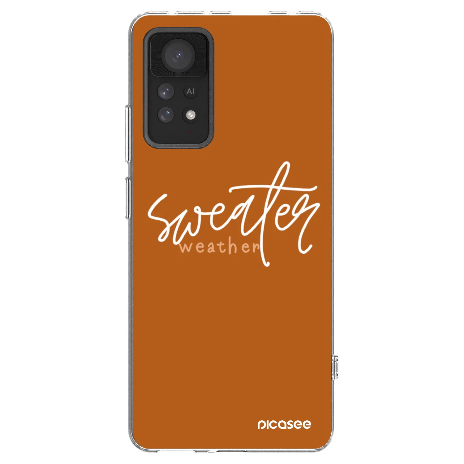 Picasee silikonowe przeźroczyste etui na Xiaomi Redmi Note 11 Pro - Sweater weather