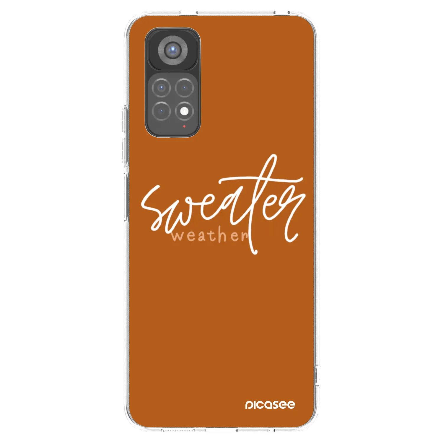 Picasee silikonowe przeźroczyste etui na Xiaomi Redmi Note 11S 5G - Sweater weather