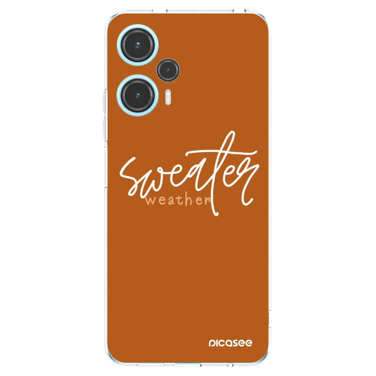 Picasee silikonowe przeźroczyste etui na Xiaomi Poco F5 - Sweater weather