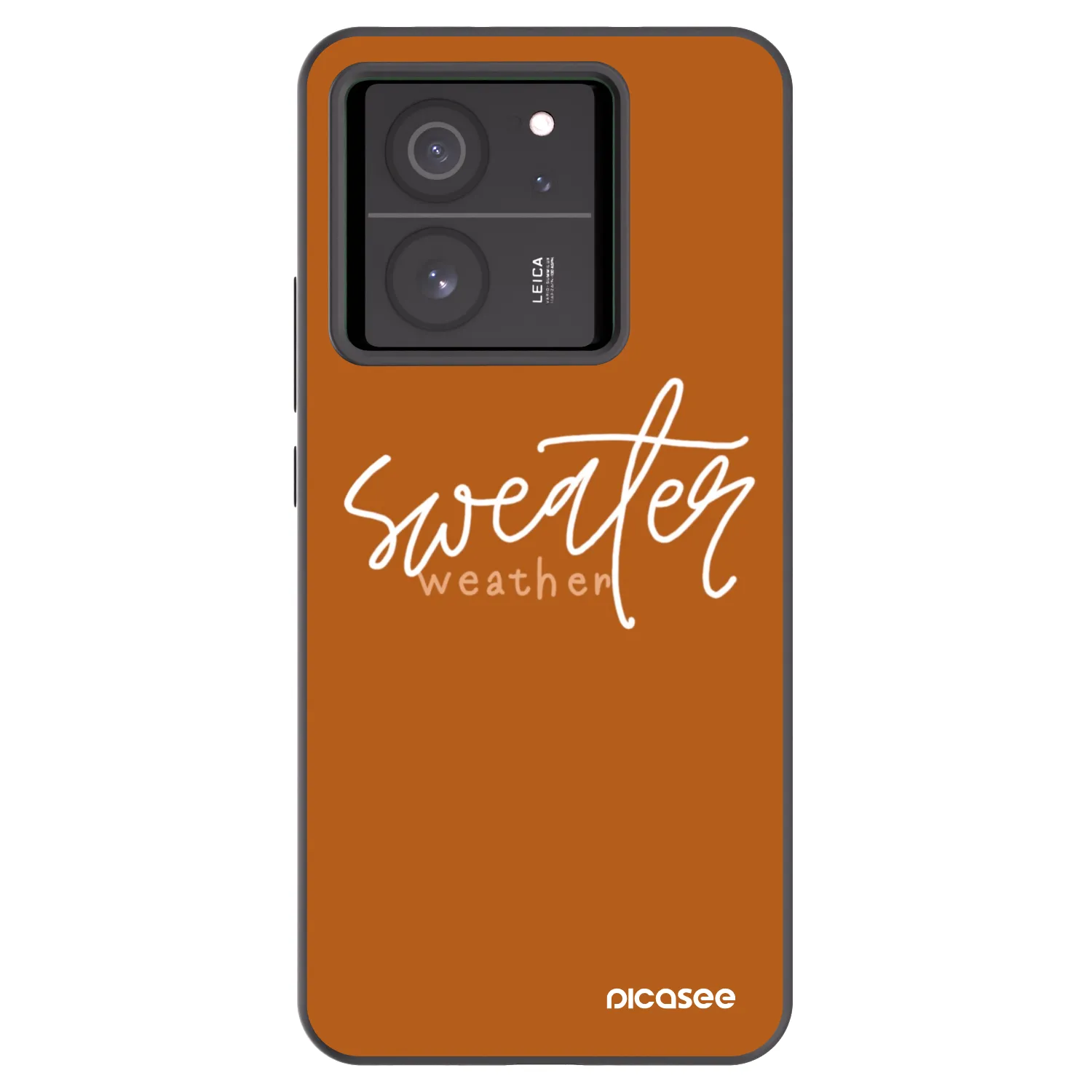 Picasee silikonowe czarne etui na Xiaomi 13T Pro - Sweater weather