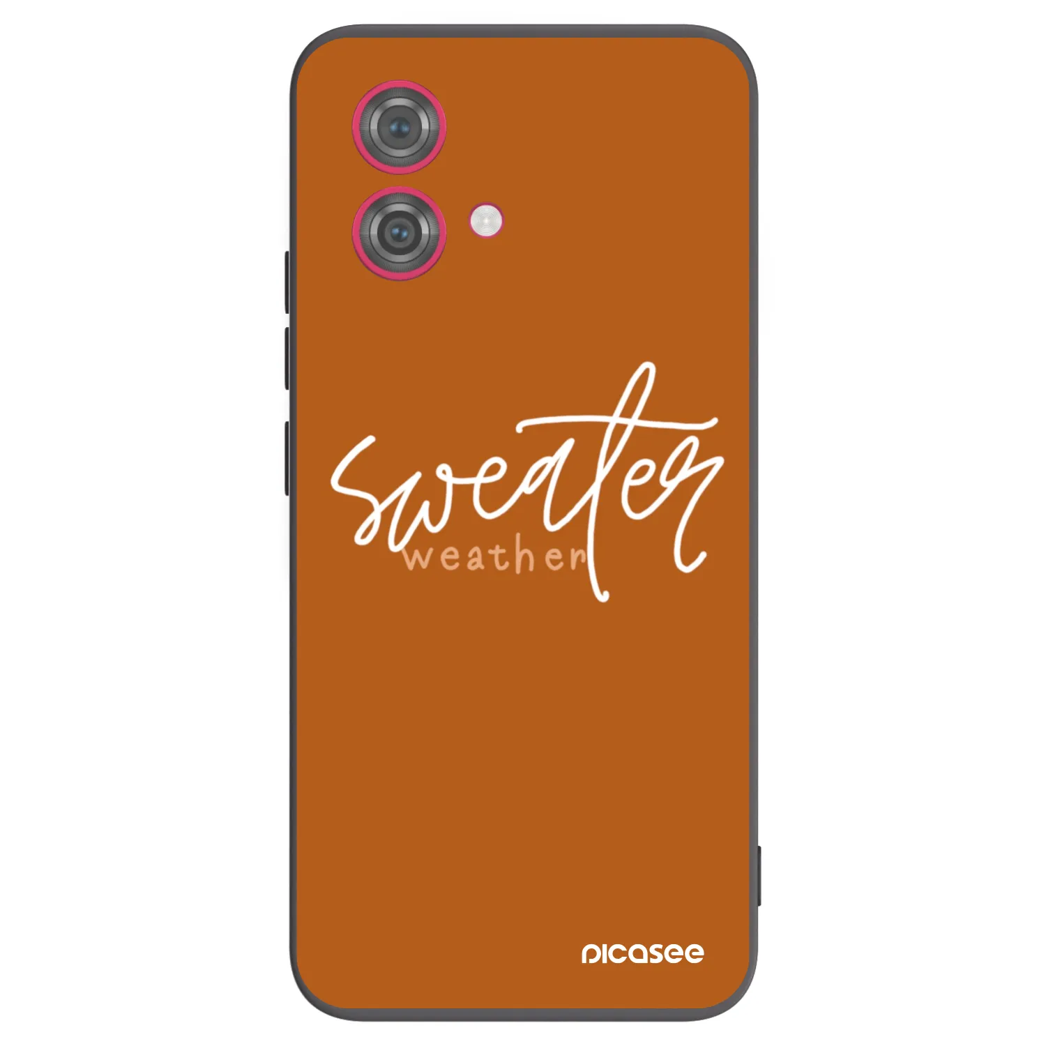 Picasee silikonowe czarne etui na Motorola Moto G84 5G - Sweater weather