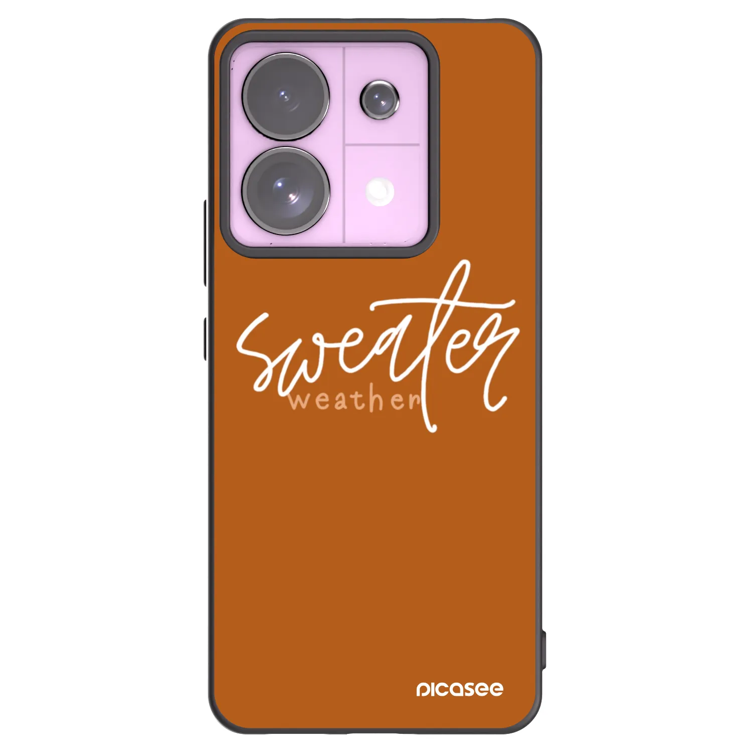 Picasee silikonowe czarne etui na Xiaomi Redmi Note 13 Pro 5G - Sweater weather