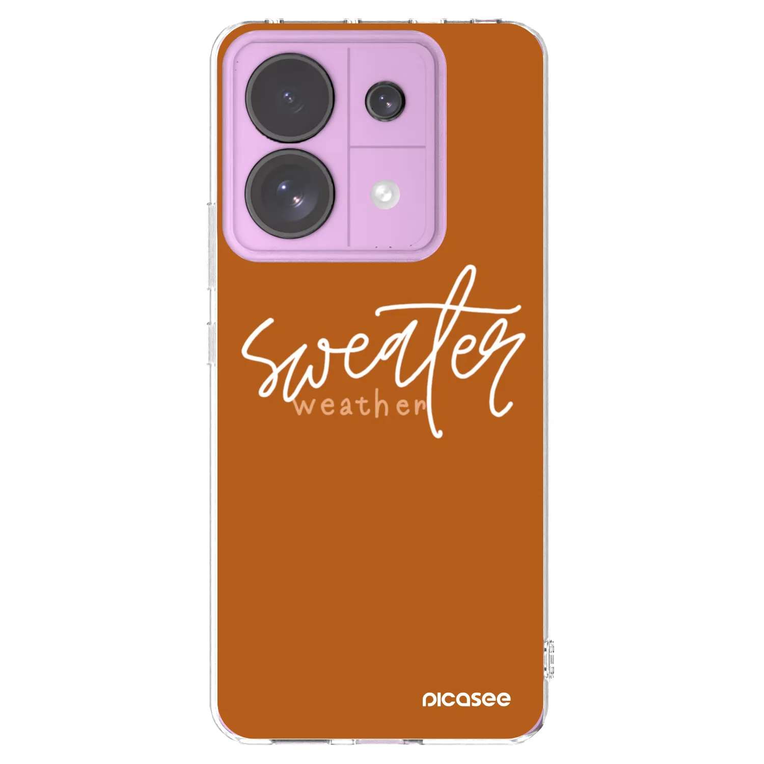 Picasee silikonowe przeźroczyste etui na Xiaomi Redmi Note 13 Pro 5G - Sweater weather