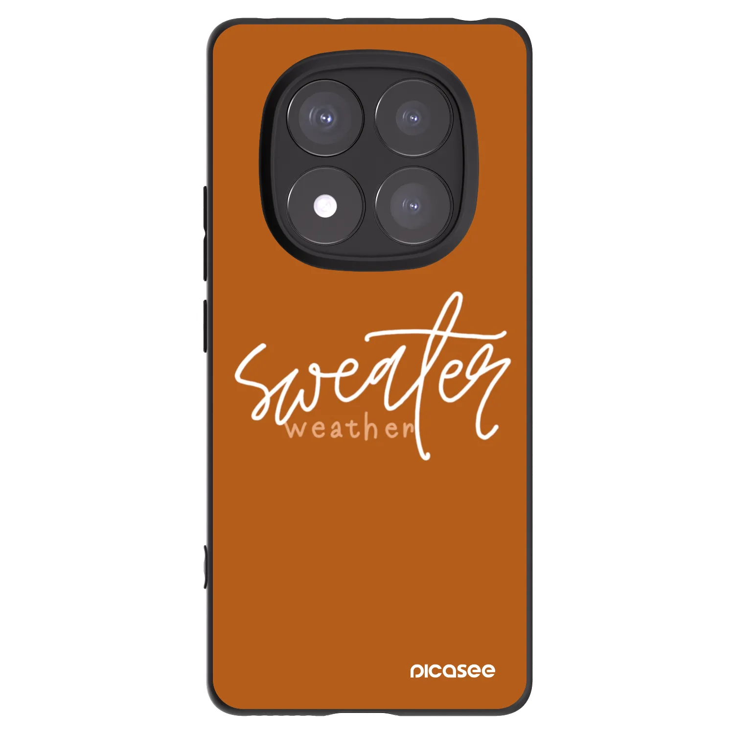 Picasee silikonowe czarne etui na Xiaomi Redmi Note 14 Pro+ 5G - Sweater weather