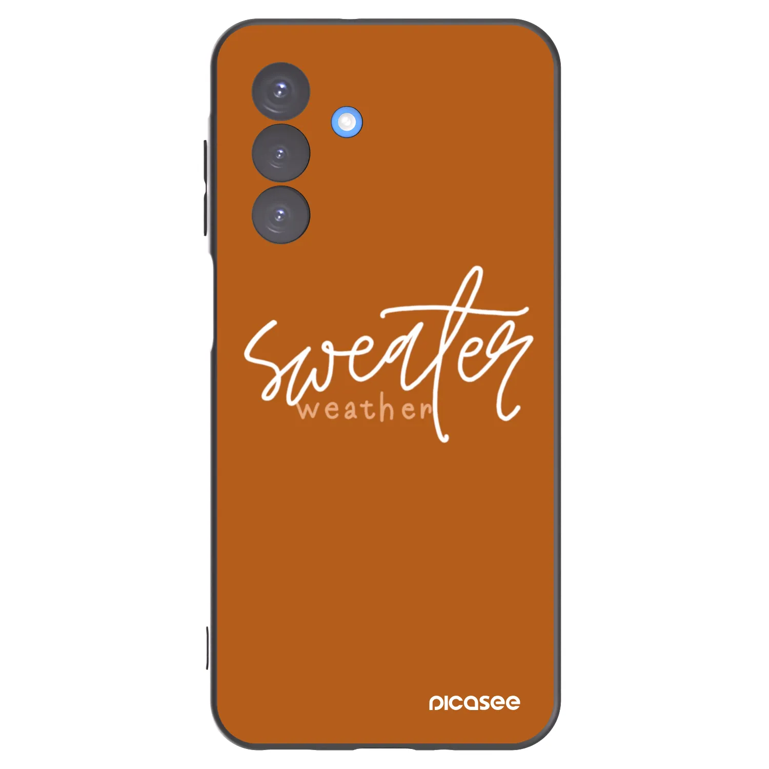 Picasee silikonowe czarne etui na Samsung Galaxy A17 5G - Sweater weather