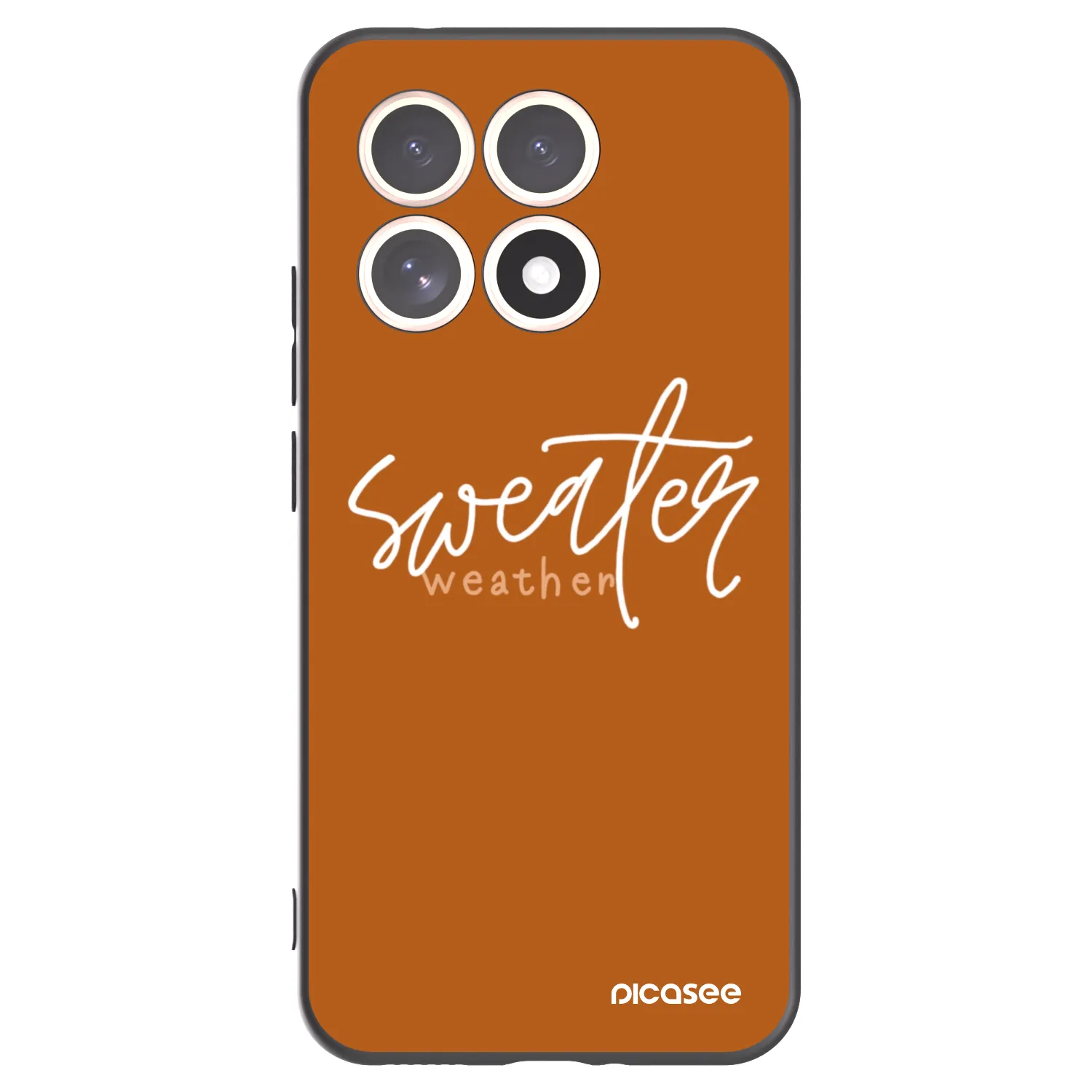 Picasee silikonowe czarne etui na Xiaomi 15T - Sweater weather