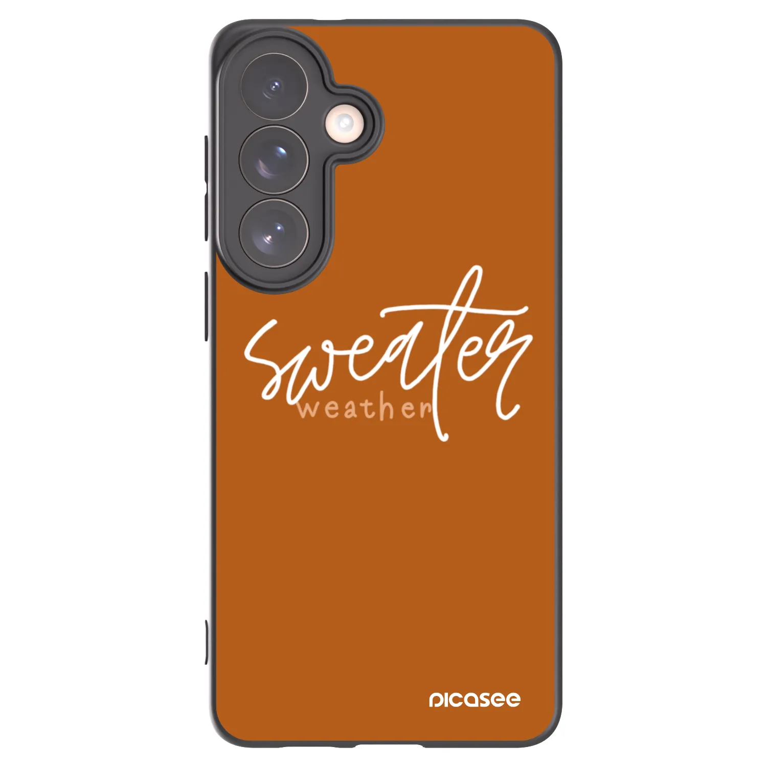 Picasee silikonowe czarne etui na Samsung Galaxy S26+ - Sweater weather