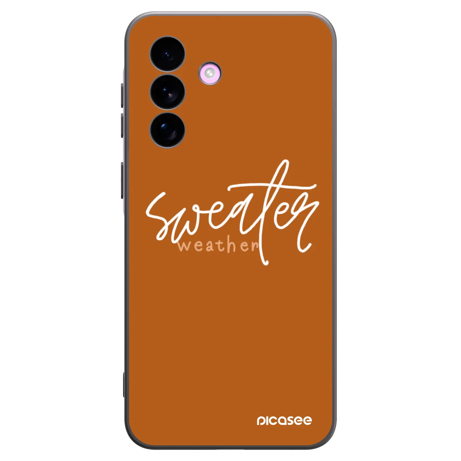 Picasee silikonowe czarne etui na Samsung Galaxy A57 5G - Sweater weather