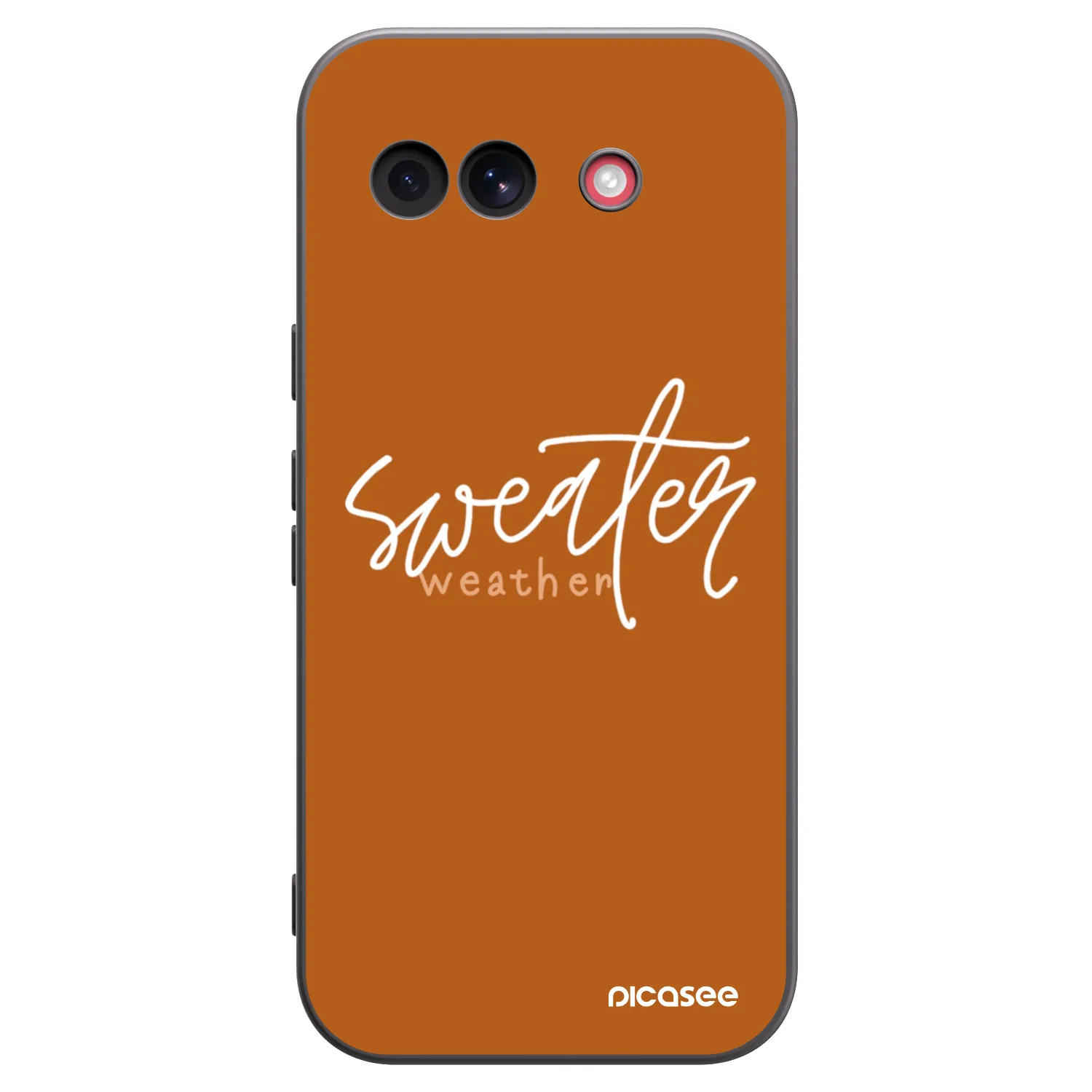 Picasee silikonowe czarne etui na Google Pixel 10a - Sweater weather
