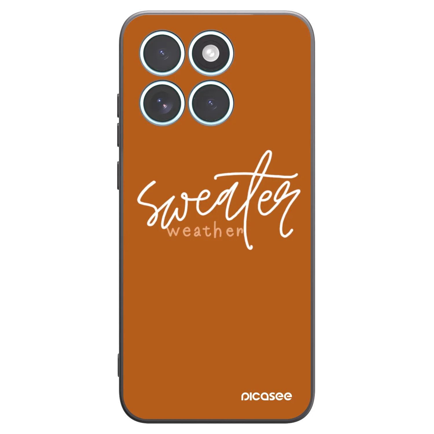 Picasee silikonowe czarne etui na Motorola Edge 70 Fusion - Sweater weather