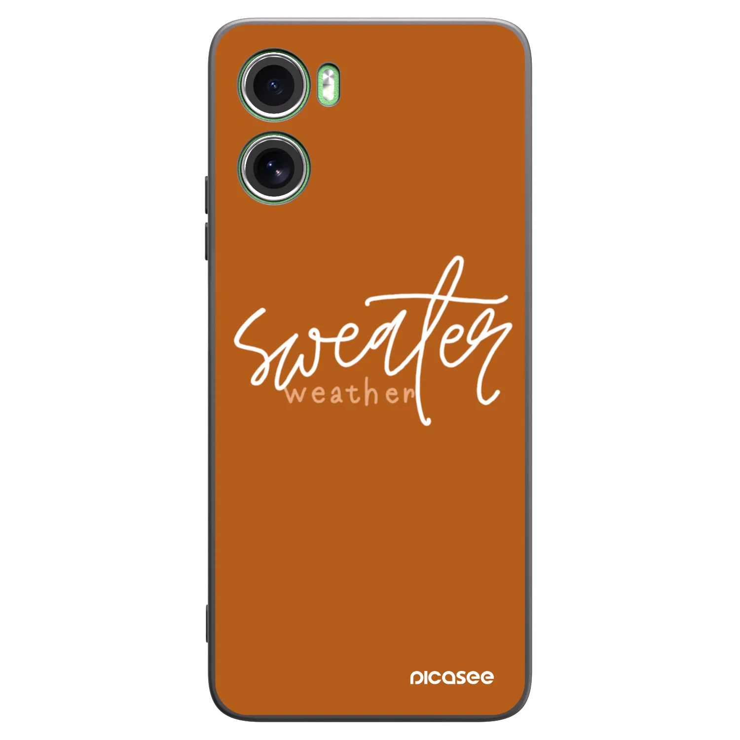 Picasee silikonowe czarne etui na Motorola Moto G06 - Sweater weather