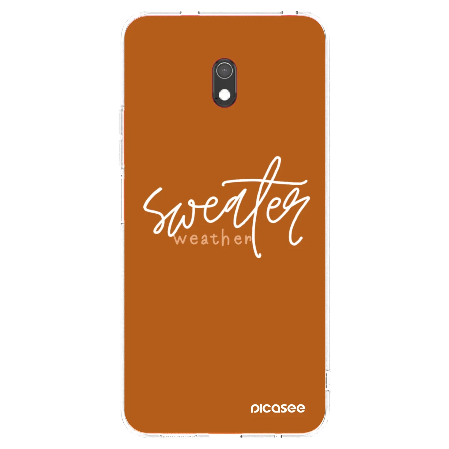 Picasee silikonowe przeźroczyste etui na Xiaomi Redmi 8A - Sweater weather
