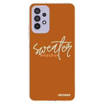 Picasee silikonowe przeźroczyste etui na Samsung Galaxy A32 4G SM-A325F - Sweater weather