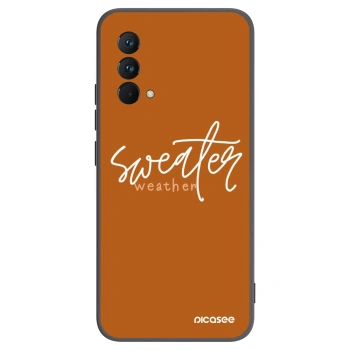Picasee silikonowe czarne etui na Realme GT Master Edition 5G - Sweater weather