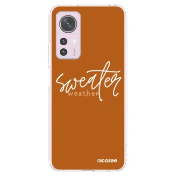 Picasee silikonowe przeźroczyste etui na Xiaomi 12 - Sweater weather