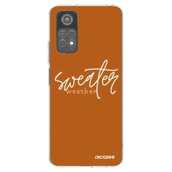 Picasee silikonowe przeźroczyste etui na Xiaomi Redmi Note 11S 5G - Sweater weather