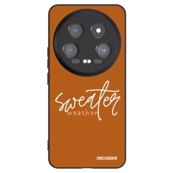 Picasee silikonowe czarne etui na Xiaomi 14 Ultra - Sweater weather