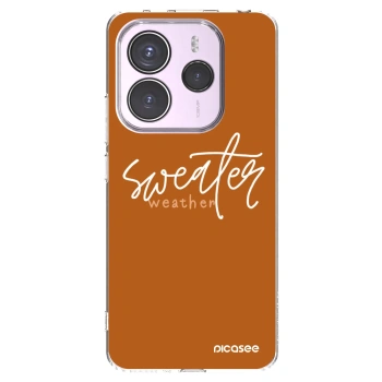Picasee silikonowe przeźroczyste etui na Xiaomi Redmi Note 14 5G - Sweater weather